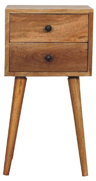 Nachtkastje Scandi beige - mango - 30 x 57 x 30 cm