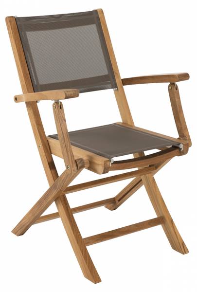Lot de 2 fauteuils de jardin en teck Marron - Teck - 64 x 88 x 56 cm