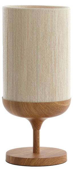 Tischleuchte Dania Beige - Cremeweiß