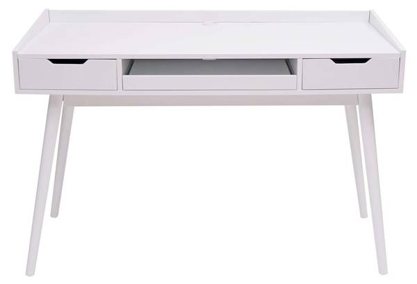 Schreibtisch A70b Weiß - Holzwerkstoff - 120 x 80 x 55 cm