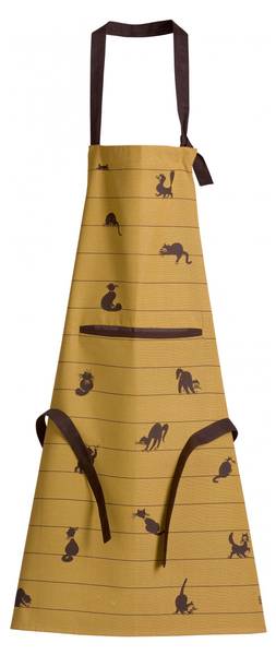 Küchenschürze Dubout Partition de chats Braun - Textil - 72 x 1 x 85 cm