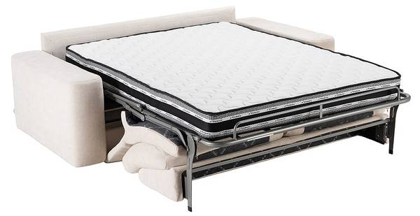 Schlafsofa DAVISO Beige - Textil - 103 x 92 x 230 cm