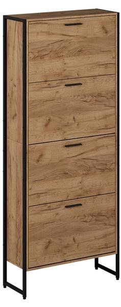 Schuhkipper Folda 57362 Schwarz - Braun - Holzwerkstoff - 63 x 153 x 24 cm