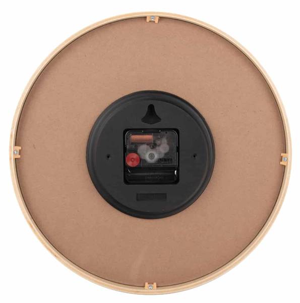 Wanduhr Osado Dome Schwarz - Holzwerkstoff - Kunststoff - 4 x 30 x 30 cm