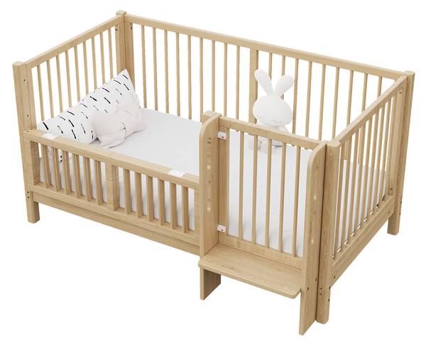 Babybett Natu1470Ⅰ Braun - Kiefer - 78 x 80 x 151 cm
