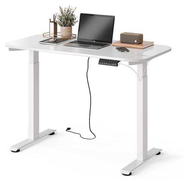 Höhenverstellbarer Schreibtisch 58650 Reinweiß - 120 x 60 cm