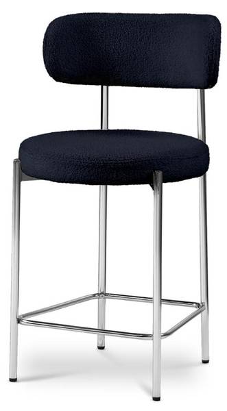 Barhocker NOVA 2er-Set Blau - Webstoff - 52 x 96 x 53 cm