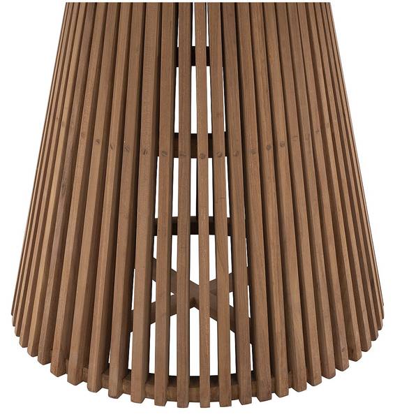 Gartentisch TRIANI Beige - Holz teilmassiv - 120 x 75 x 120 cm