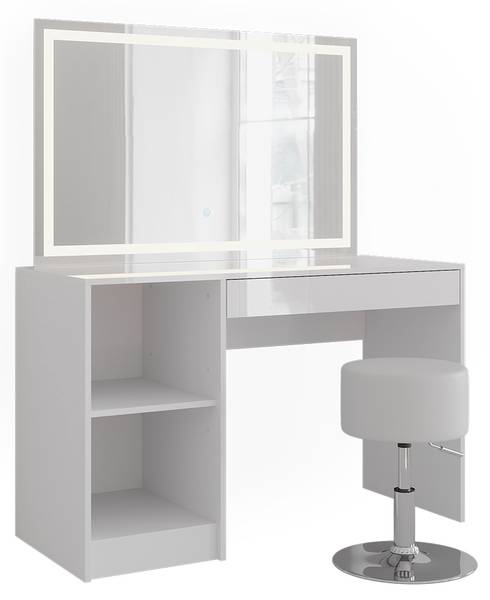 Coiffeuse Sherry 57577 Blanc - Bois manufacturé - 120 x 76 x 51 cm