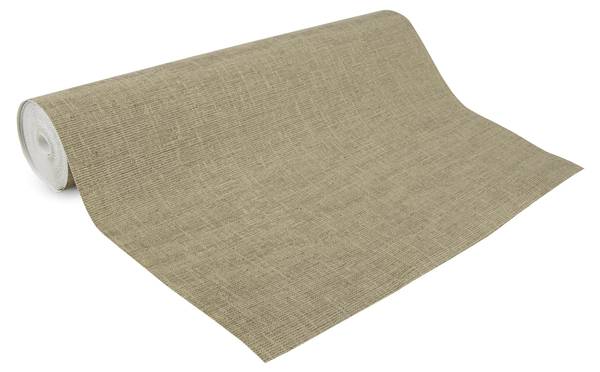 Vliestapete - Webstoffstruktur Gold - Fleece - 52 x 1000 x 1 cm