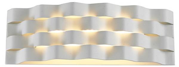 Applique murale affleurante Verigo Blanc - Métal - 10 x 8 x 19 cm