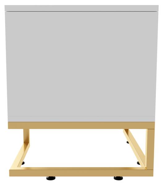 TV Lowboard Squamul Weiß - Holzwerkstoff - 40 x 46 x 170 cm