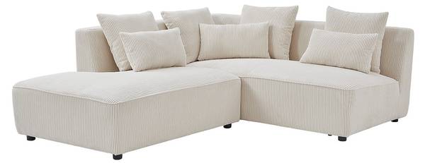 Sofa MECODI Beige - Textil - 231 x 71 x 185 cm