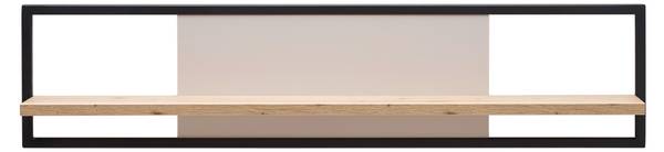 Wandboard CREMONA Beige - Holzwerkstoff - Metall - 120 x 28 x 20 cm