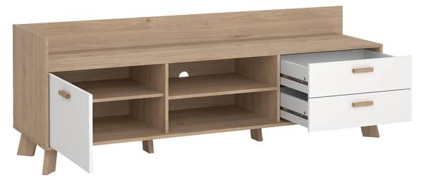 Meuble TV Eloise Marron - Bois manufacturé - 182 x 62 x 51 cm