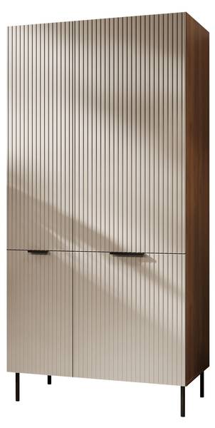 Kleiderschrak Almera Braun - Holzwerkstoff - 90 x 186 x 52 cm