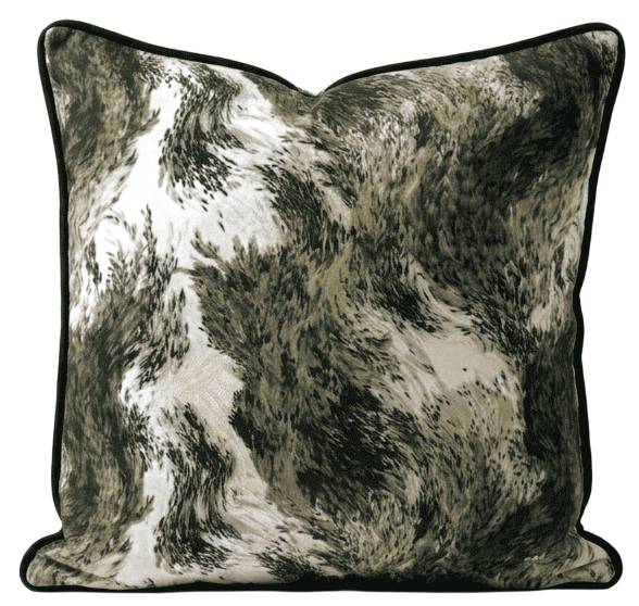 Kissen Verdea Beige - Grün - Textil - 50 x 5 x 50 cm