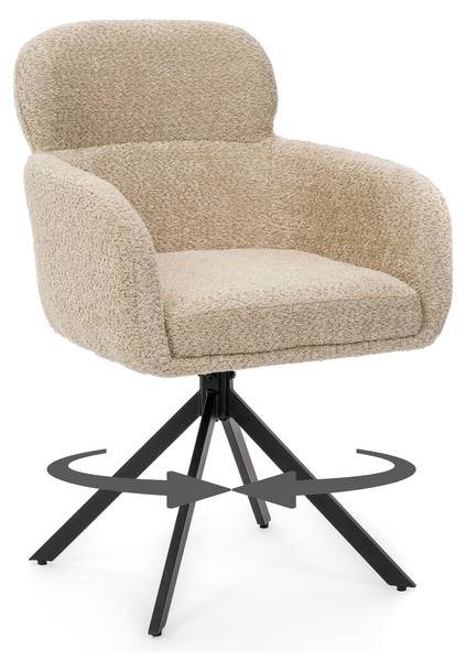 Drehstuhl BIONE Beige - Hellbeige