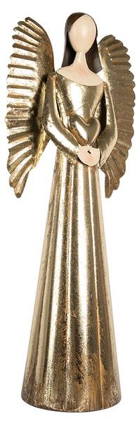 Dekorationsfigur Engel Xmas&Romeo Gold - Metall - 18 x 68 x 29 cm