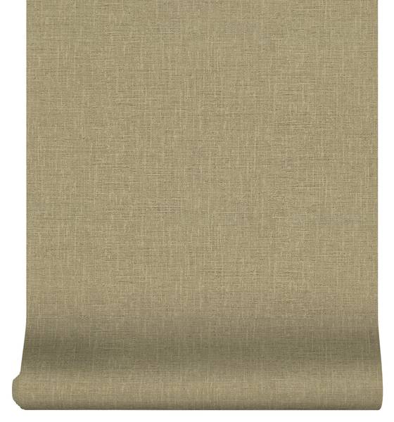 Vliestapete - Webstoffstruktur Gold - Fleece - 52 x 1000 x 1 cm