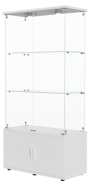 Glasvitrine AMBP01 Weiß
