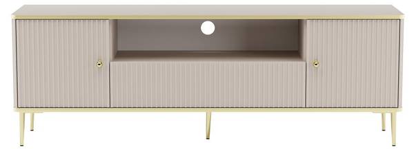 TV-Board SINEAD Beige - Holz teilmassiv - 35 x 55 x 160 cm