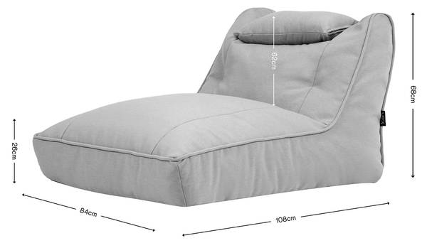 Zitzak Buiten Lounger Nova groen - geweven stof - polypropeen - 84 x 68 x 108 cm