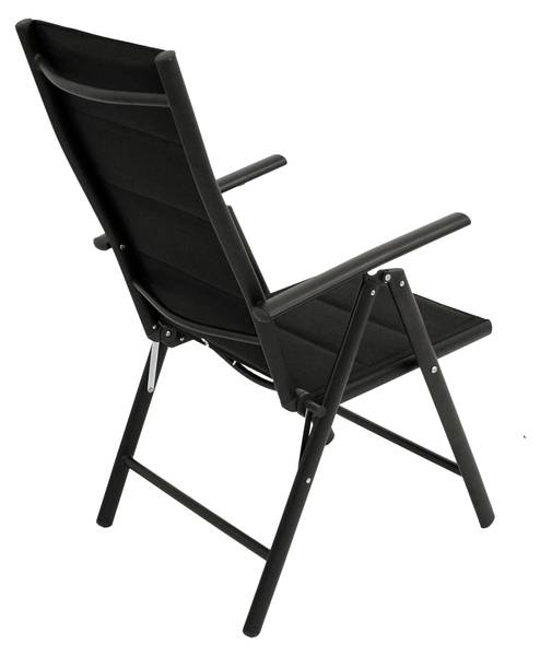Gartengarnitur ALCUDIA 5-teilig Schwarz - Grau - Aluminium - 70 x 76 x 70 cm