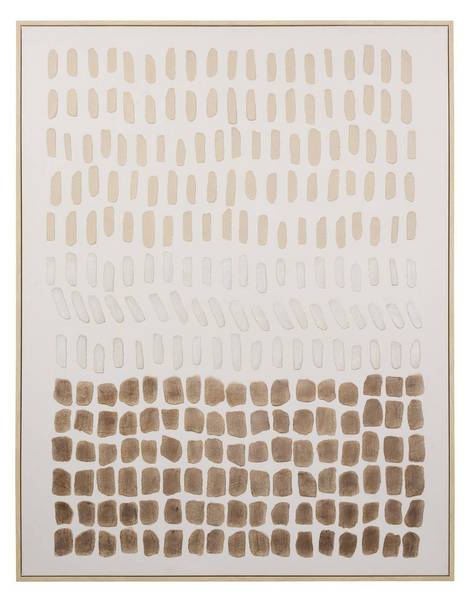 Leinwand LYDIA Weiß - Holzwerkstoff - 3 x 100 x 78 cm