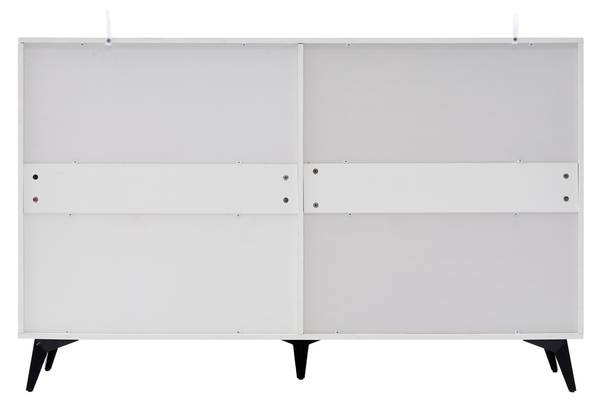 Sideboard VERTEXINFIN Weiß - Holzwerkstoff - 160 x 100 x 35 cm