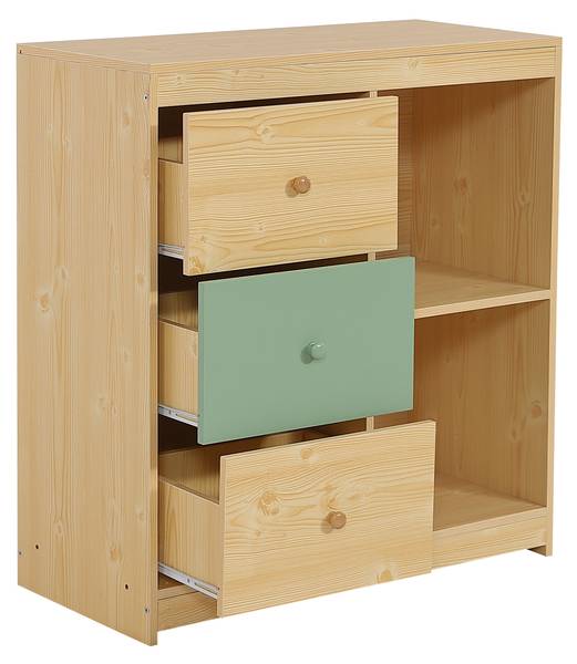 Hochbett FunyHomey Ⅰ Braun - Kiefer - 178 x 212 x 249 cm