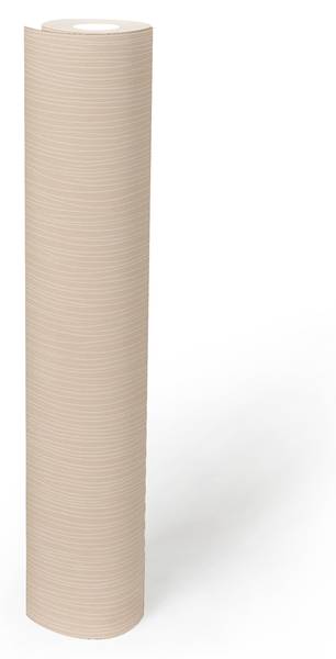 Papiertapete Grain Light Beige - Mischgewebe - Vinyl - 53 x 1005 x 1 cm
