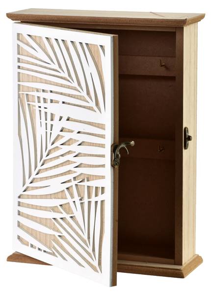 Schlüsselkasten STACY Braun - Holzwerkstoff - 7 x 25 x 20 cm