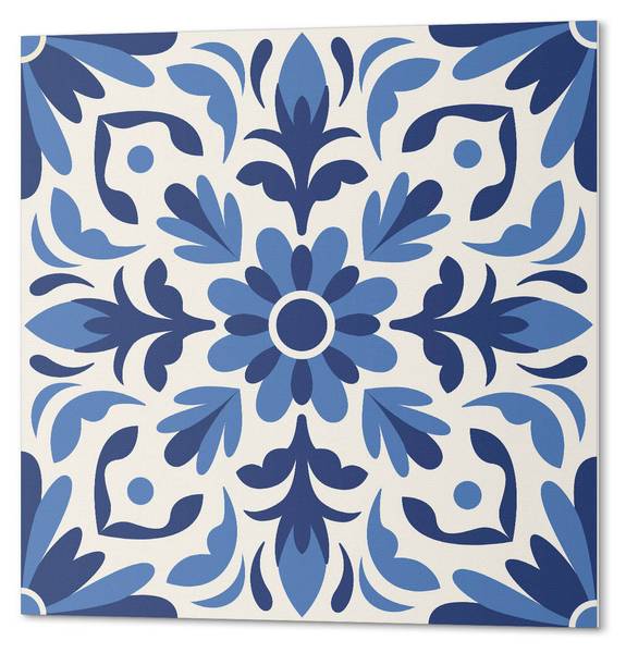 Vinylfliese BlattBlume 20er-Set 20 x 20 cm