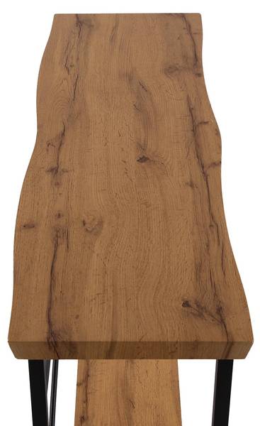 Konsole Arama Schwarz - Holzwerkstoff - Holz teilmassiv - 30 x 80 x 100 cm