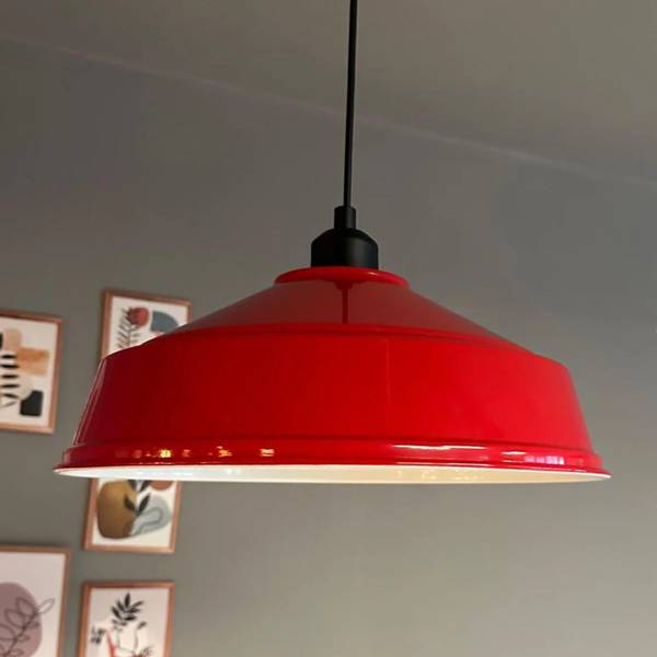 Pendelleuchte SYLCarmelo Rot - Metall - 35 x 18 x 35 cm