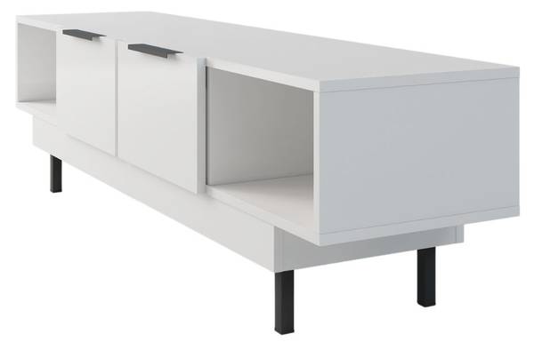 Meuble TV ARTEMISA Blanc - Bois manufacturé - 163 x 46 x 42 cm