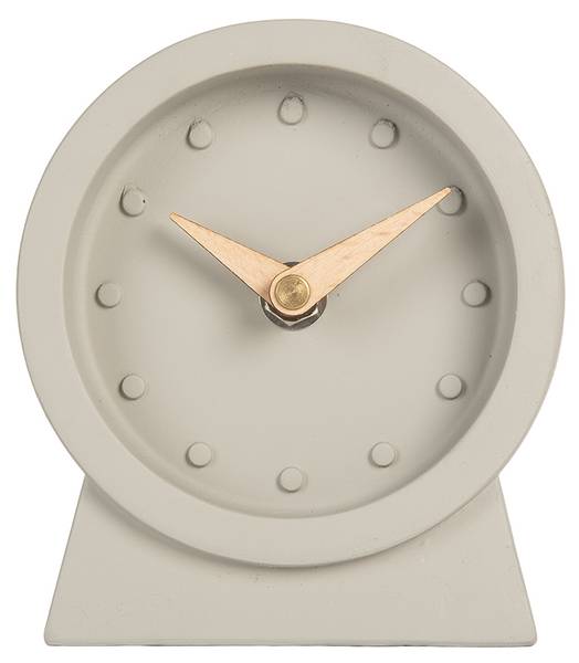 Tischuhr Chic-Lamp Grau