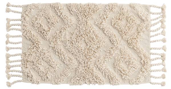Tapis de bain Hilma Blanc - Textile - 50 x 2 x 80 cm