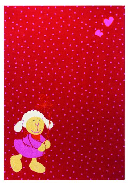 Kinderteppich Schnuggi Rot - Polypropylen - 200 x 2 x 290 cm