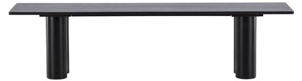 Sitzbank Olivia Schwarz - Holzwerkstoff - 180 x 45 x 40 cm