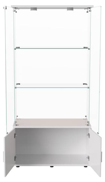 Glasvitrine AMBP01 Weiß