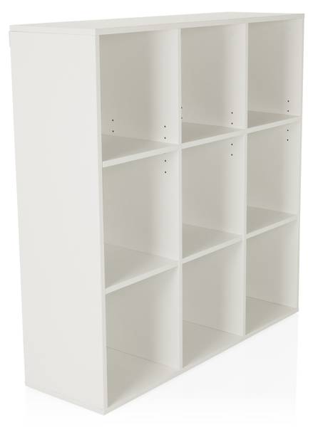 Regal BJORKE Weiß - Holzwerkstoff - 98 x 100 x 30 cm