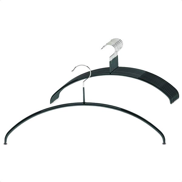 Kleiderbügel Economic 10er-Set Schwarz - Tiefe: 46 cm - Anzahl Teile im Set: 10