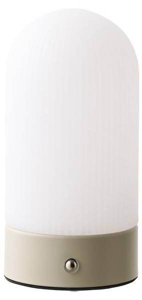 Tafellamp Rosa beige - staal - 9 x 18 x 9 cm