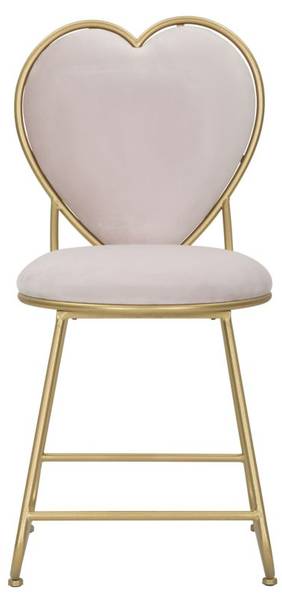 Stuhl Heart Pink - Metall - 37 x 80 x 47 cm
