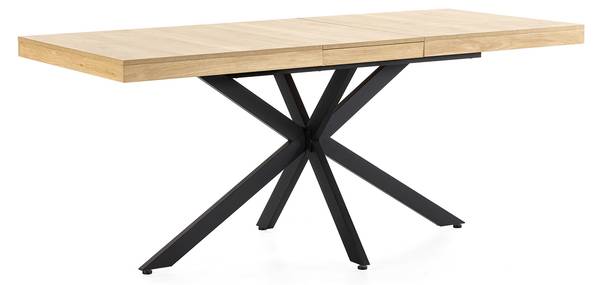 Table salle à manger extensible Genova Marron - Bois manufacturé - 140 x 75 x 80 cm