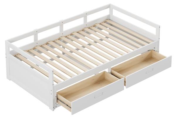 Kinderbett ｜K-0005 Weiß - Holzwerkstoff - 184 x 60 x 196 cm