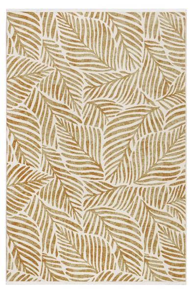 Kurzflorteppich Victoria Gold - Polyester - 80 x 2 x 150 cm