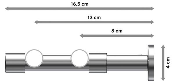 Gardinenstange 2-Lauf Prestige Tanara Breite: 260 cm